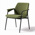 Green upholstered chair with metal frame 50 x 55 x 80cm